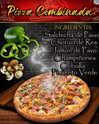 1 Pizza Familiar  de Combinada