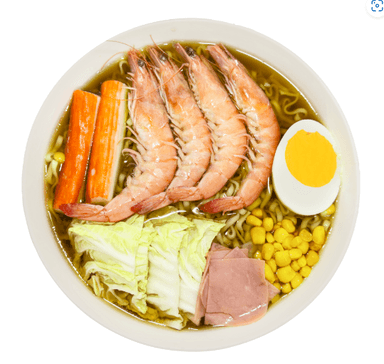 Ramen con Camarón + Refresco de 400 Ml