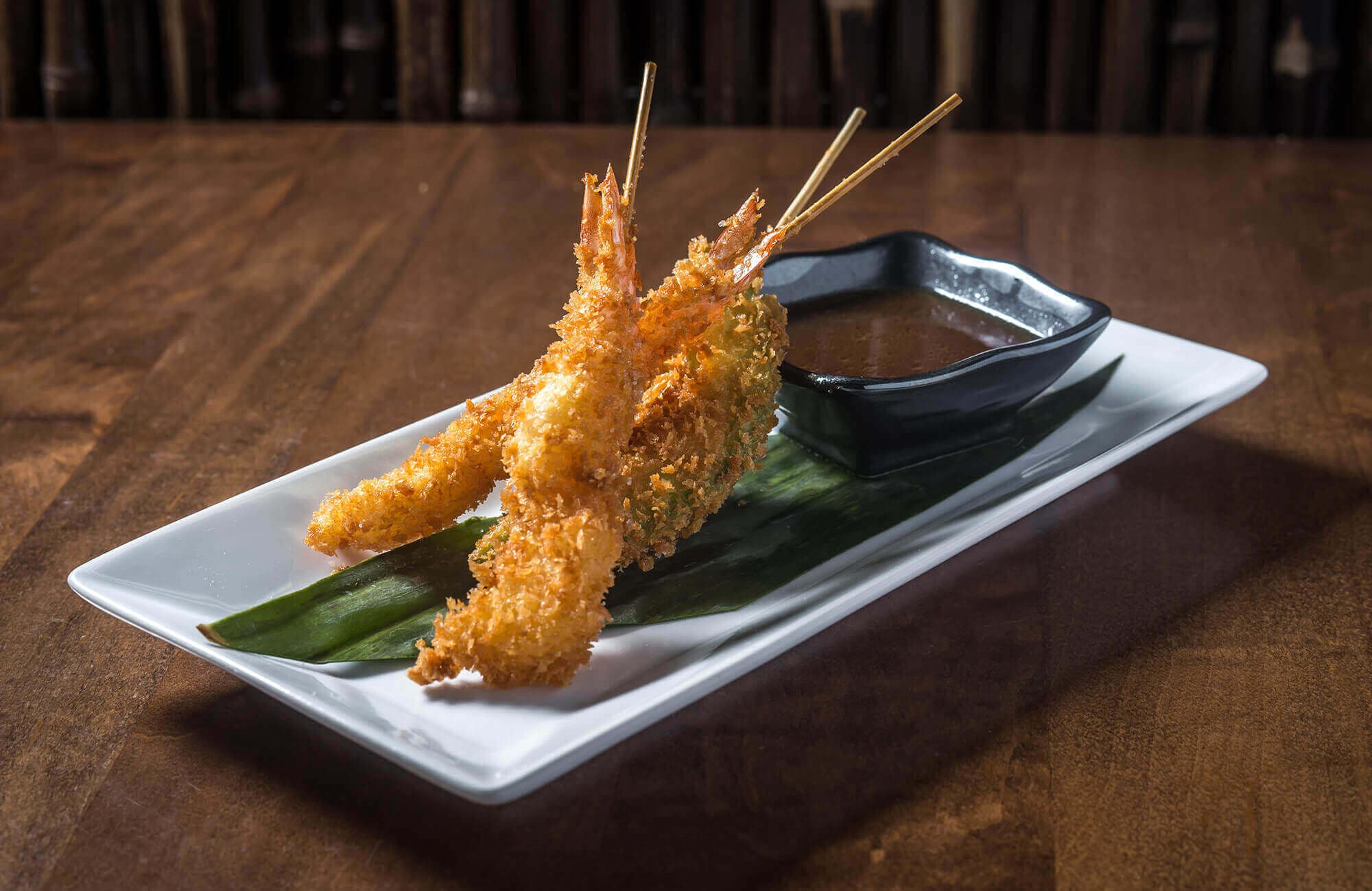 Brocheta de Kushiage de Camarón