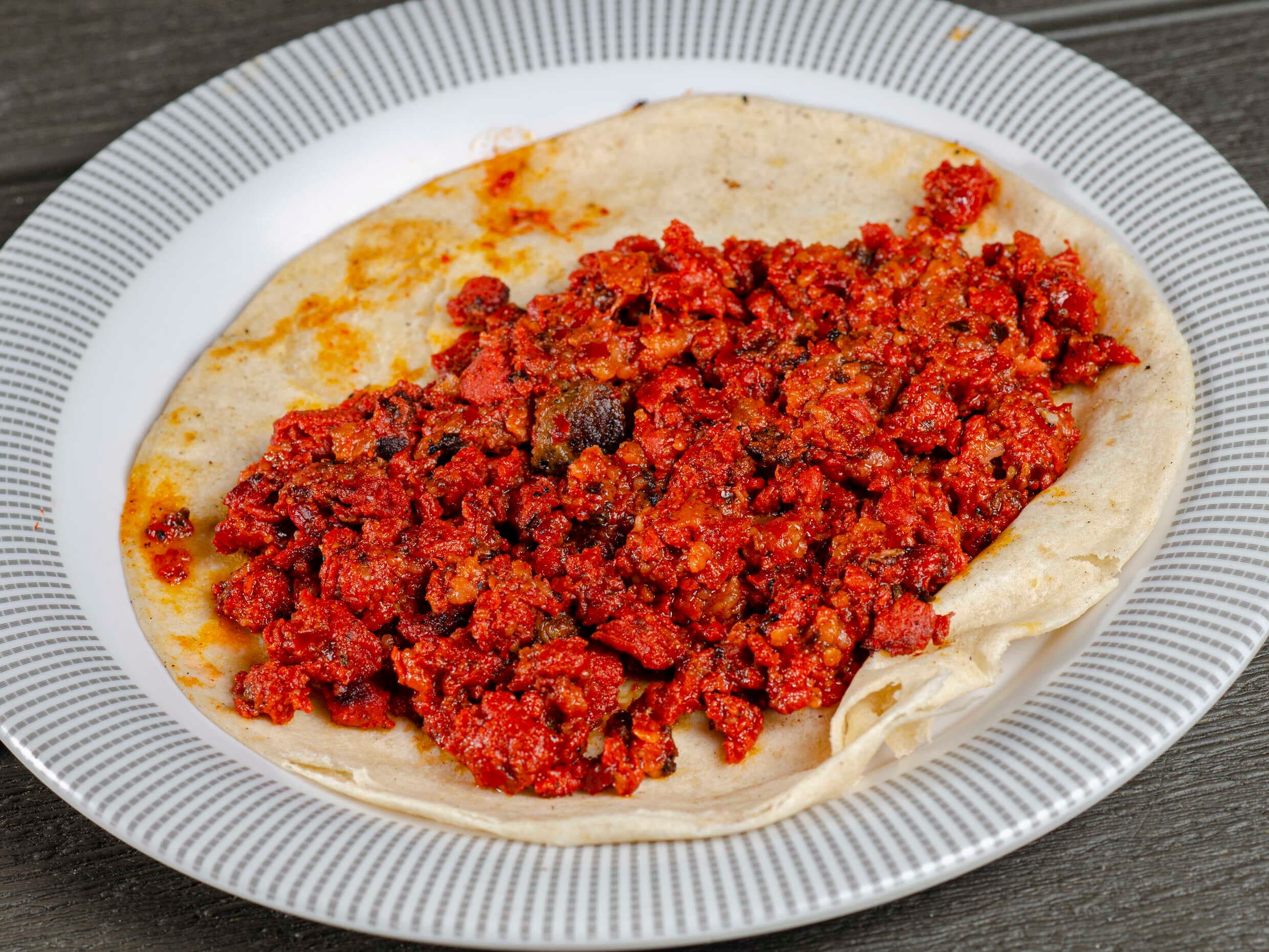 Taco de Chorizo Harina