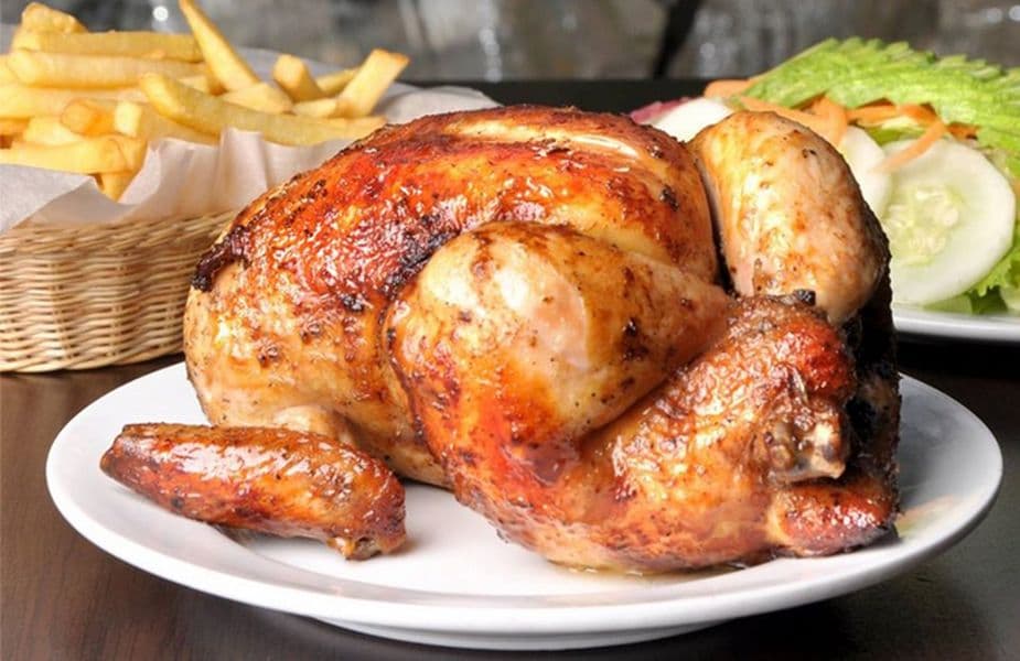 Pollo Asado al Carbon para Cuatro Personas