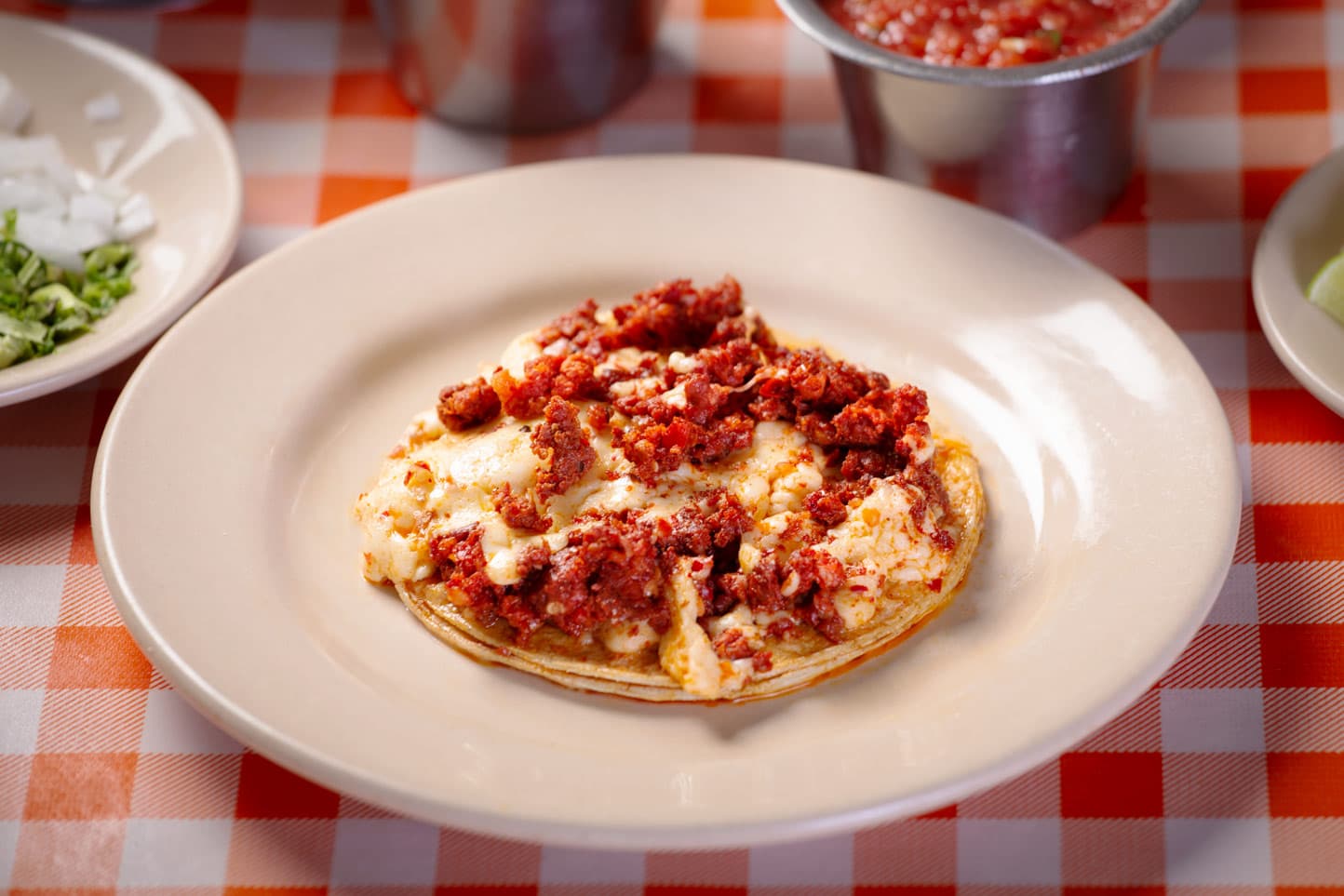 Taco de Longaniza con Queso
