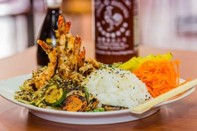 Teppanyaki con Camarón