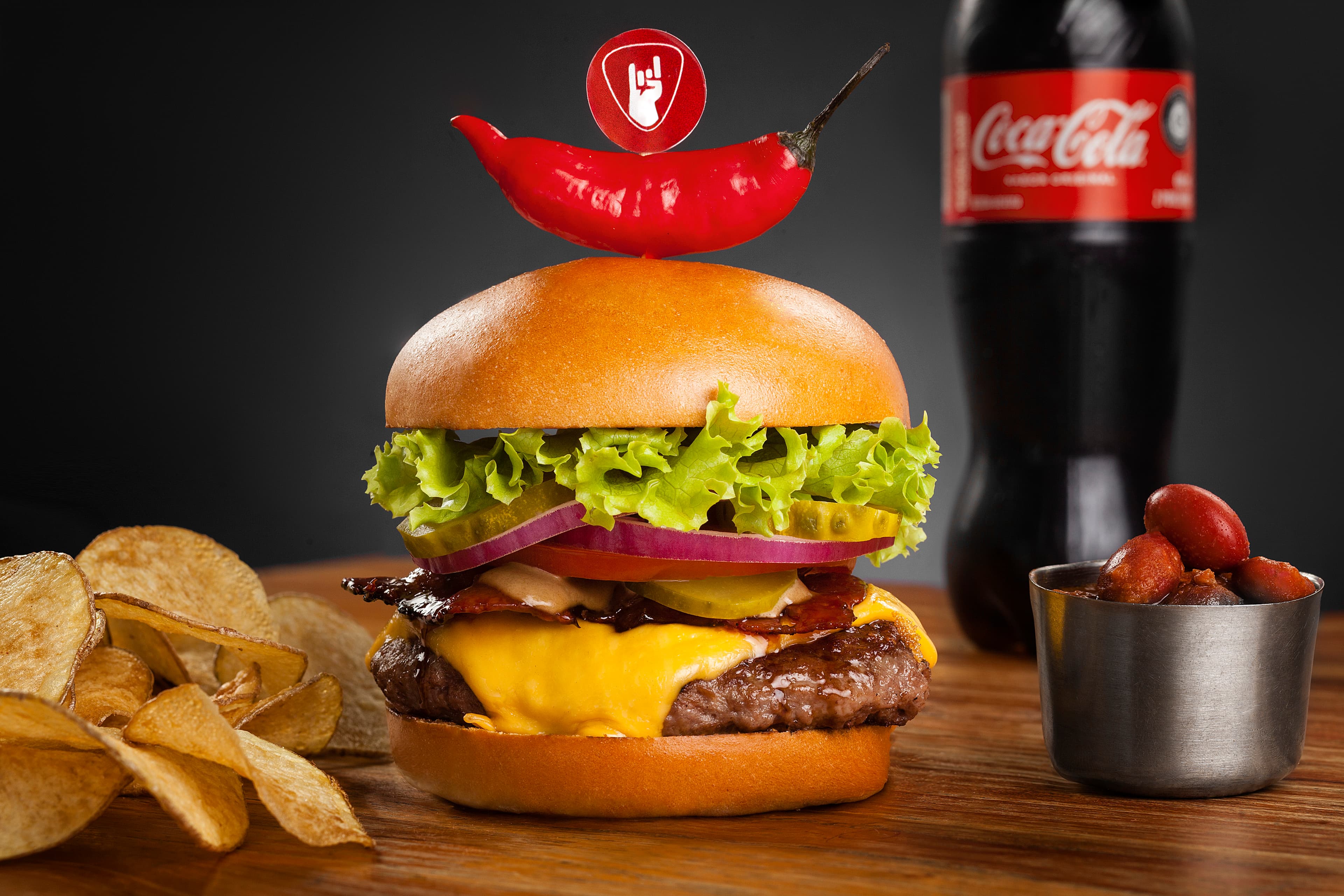 Combo Red Hot Chili Burger