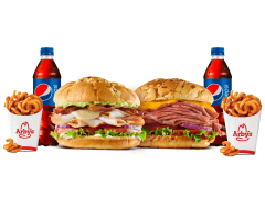 1 CM Deluxe Beef & Cheddar + 1 CM Turkey Avocado
