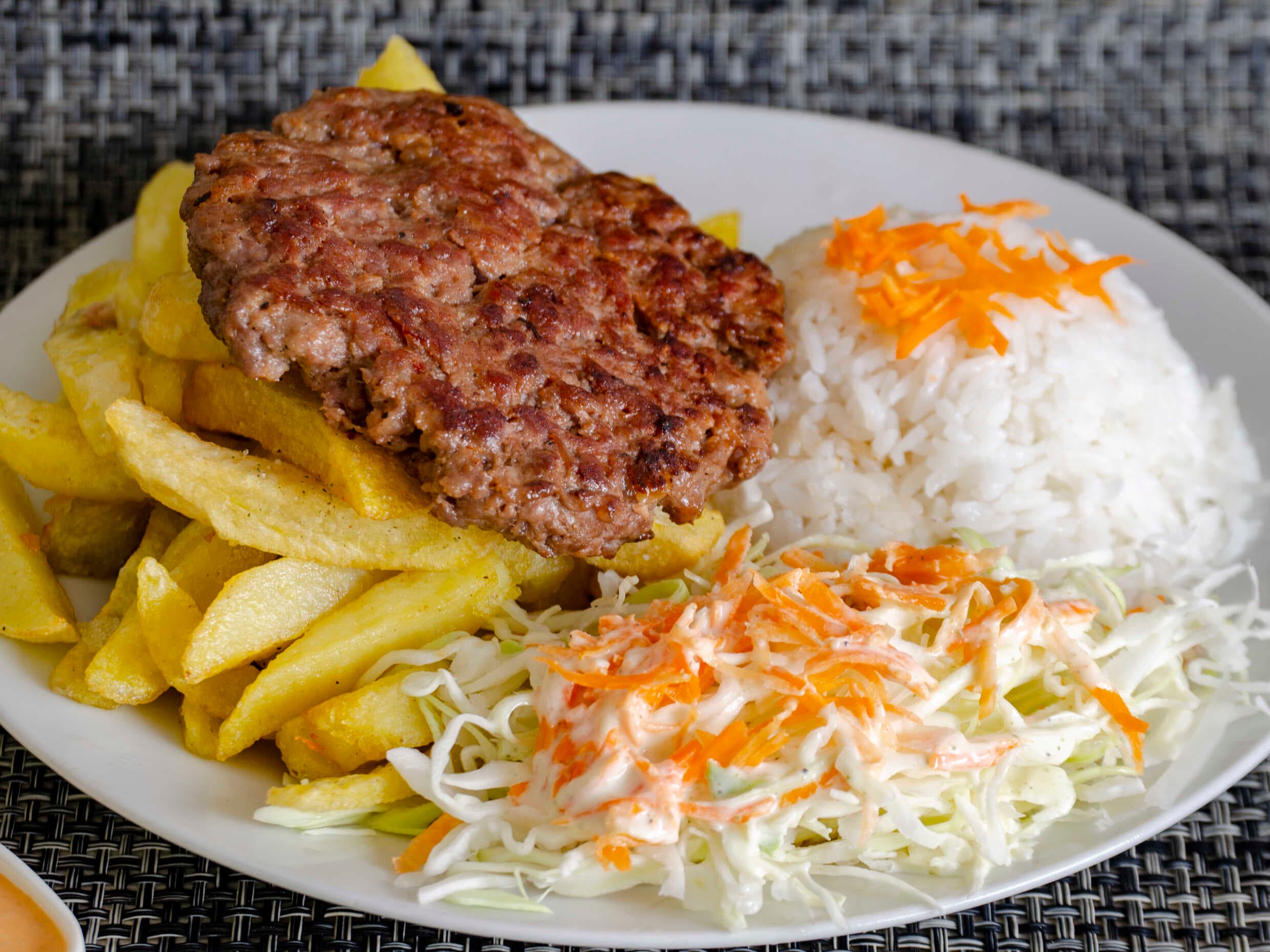 Hamburguesa al plato