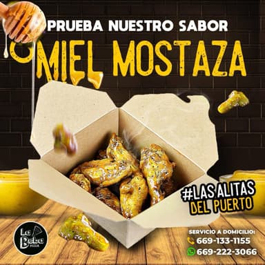 Alitas Mostaza Dulce