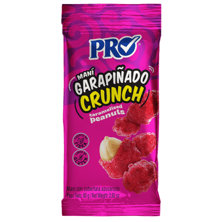 Maní Pro Garapiñado Crunch Bolsa 80 g