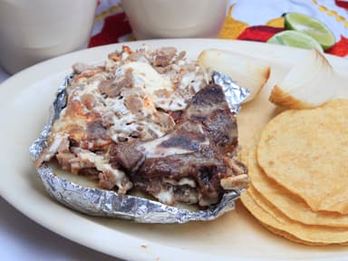 Papa Asada de Costilla