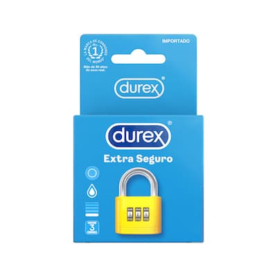Preservativo Durex Extra Seguro Caja 3 uds