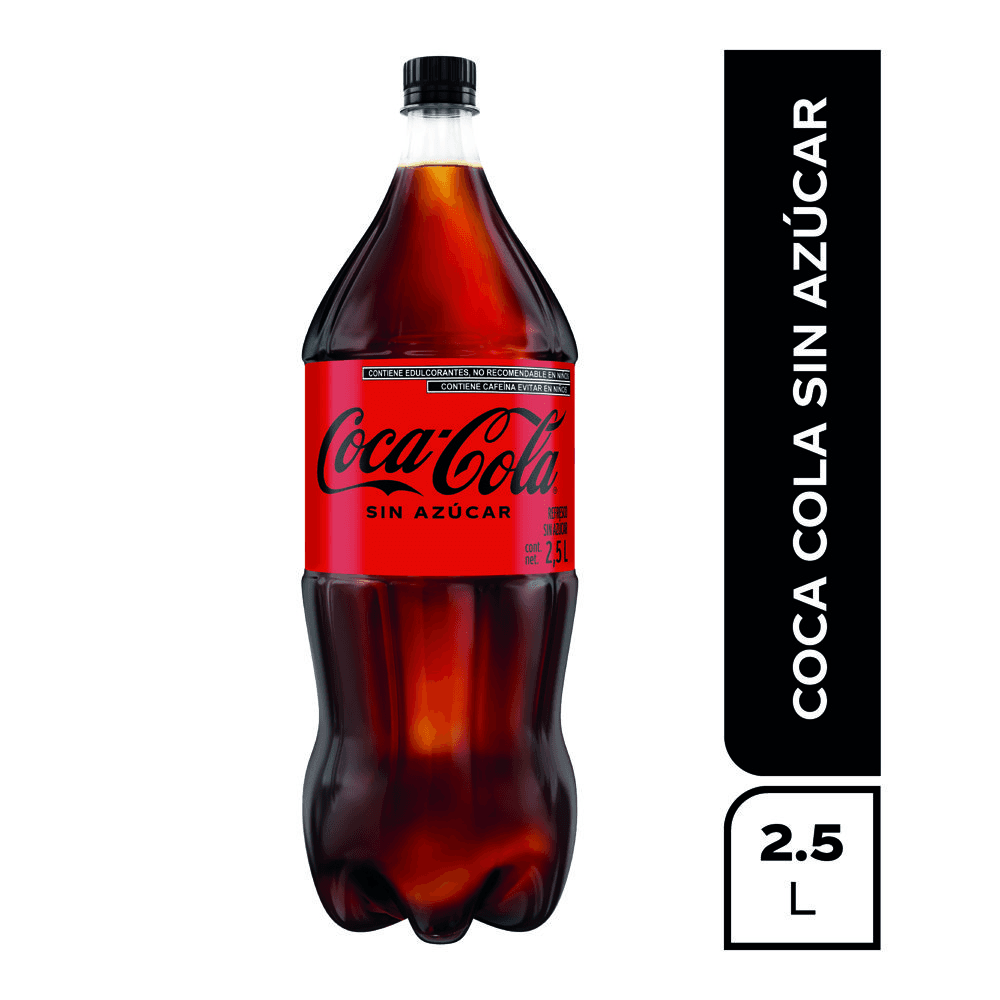 Coca Cola sin Azúcar 2 L 500 ml