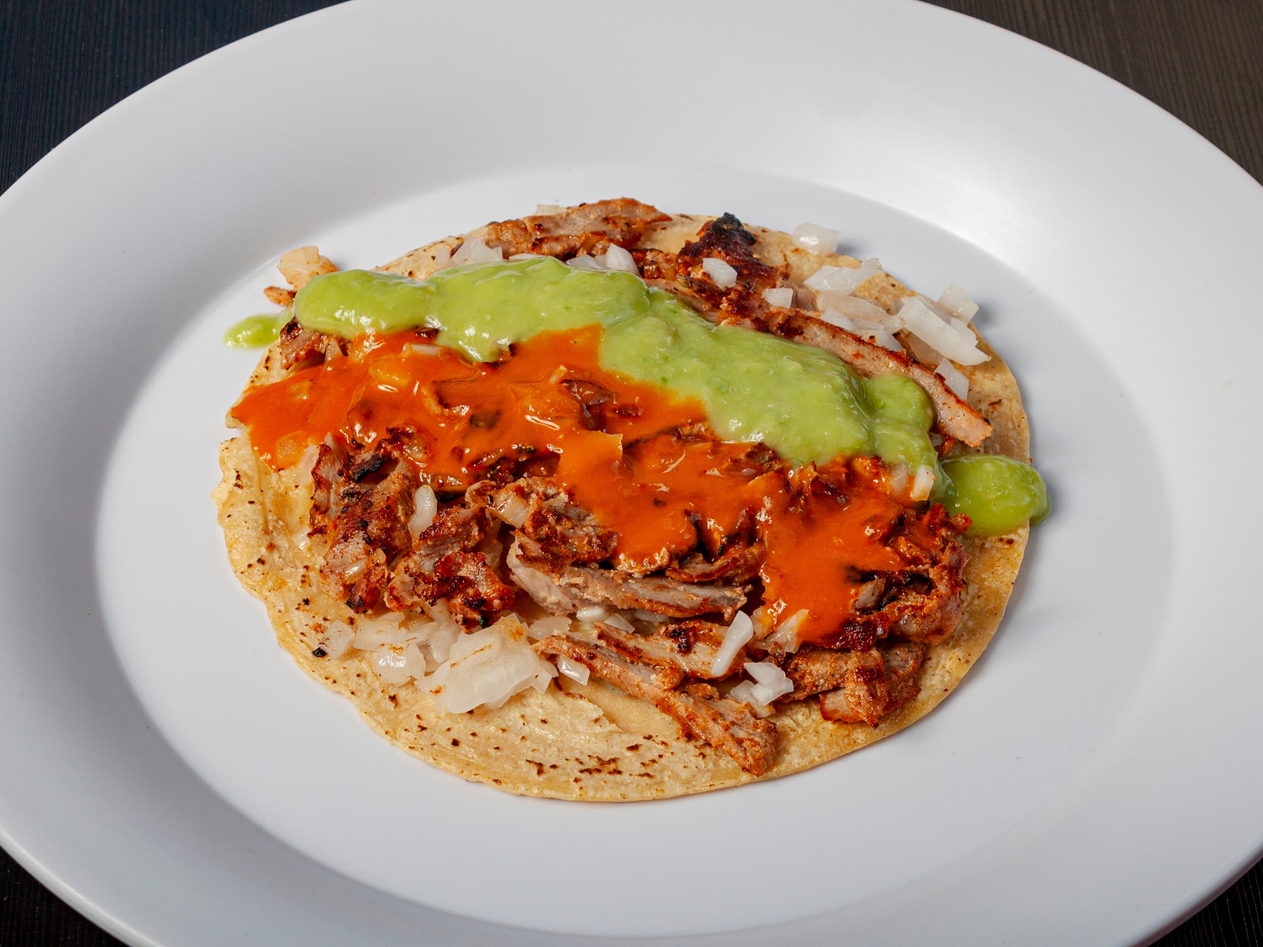 Taco de Pastor C/Tortilla Hecha a Mano (1 pza)