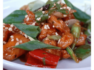 Kung Pao Chicken con arroz GRATIS