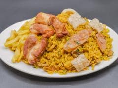 Arroz Chino con Alas y Papa