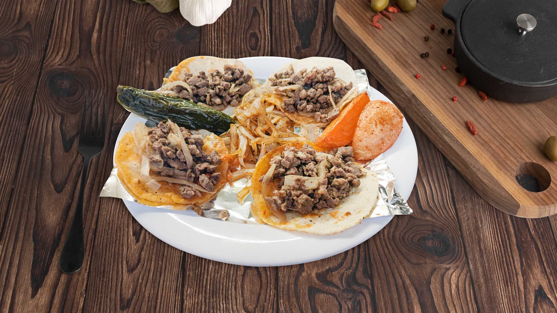 TACOS DE BISTEC