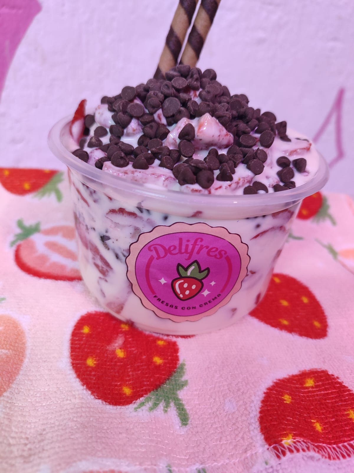 Fresas con Crema 1/2 Litro