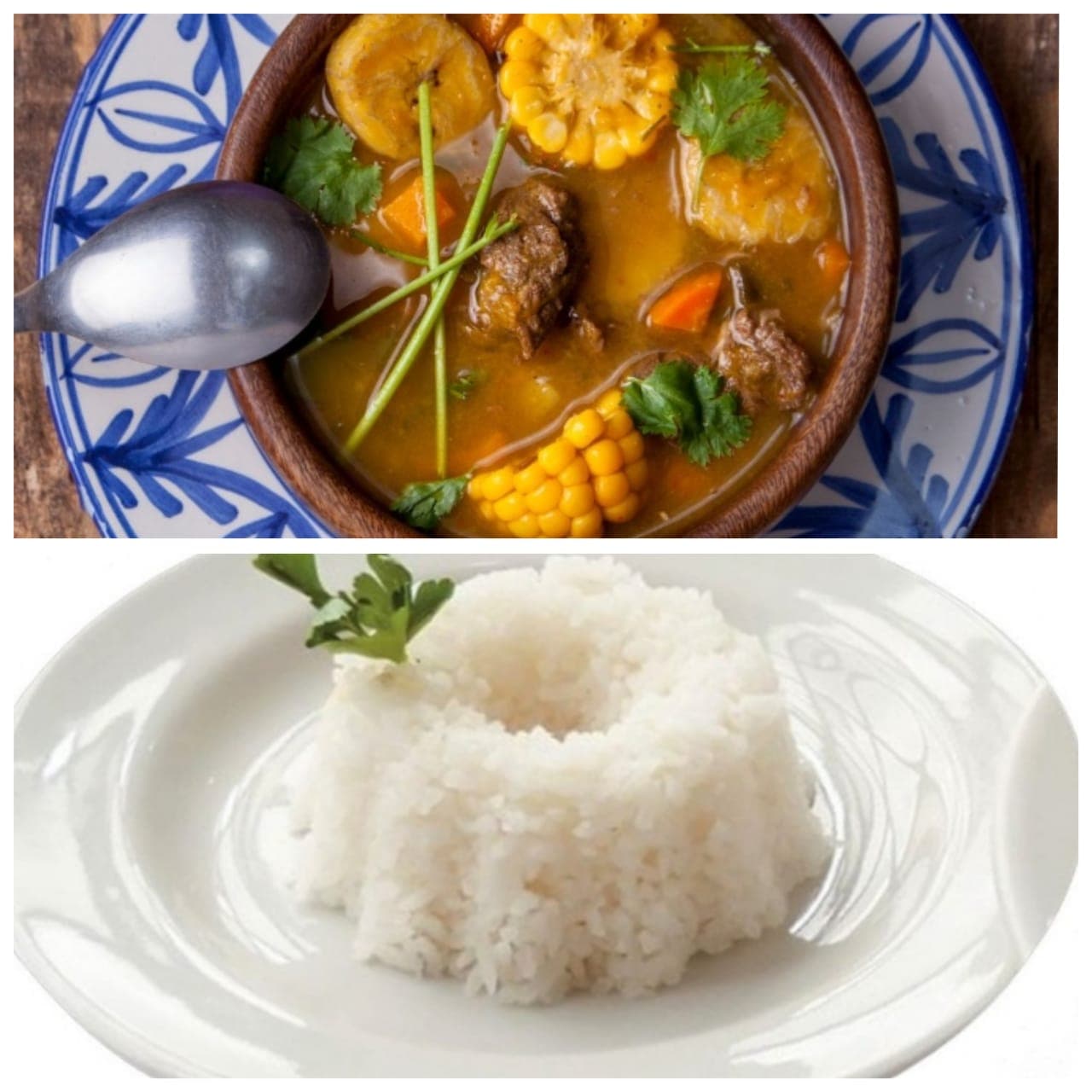 Sancocho de Res Pequeño más Arroz