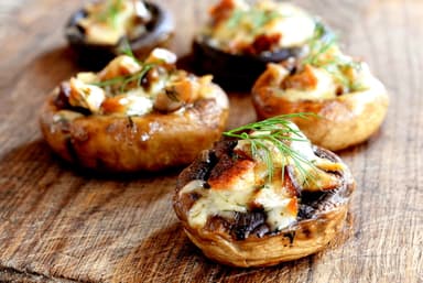Champiñones Rellenos de Carnes Frias