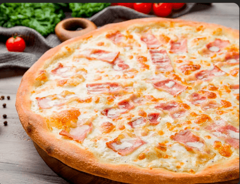 Pizza Carbonara Familiar 8 Porciones