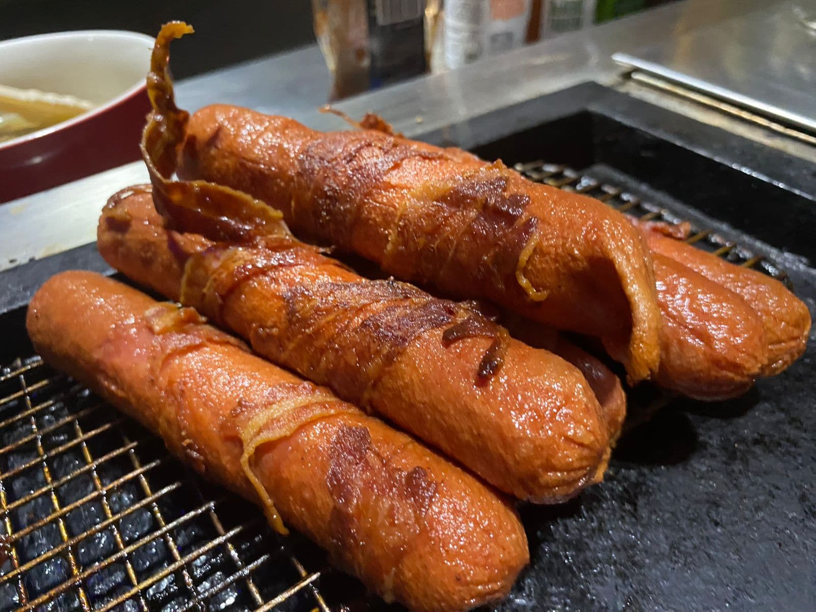 Salchicha con Tocino