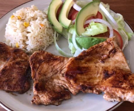A la plancha , Pollo o  Chuleta