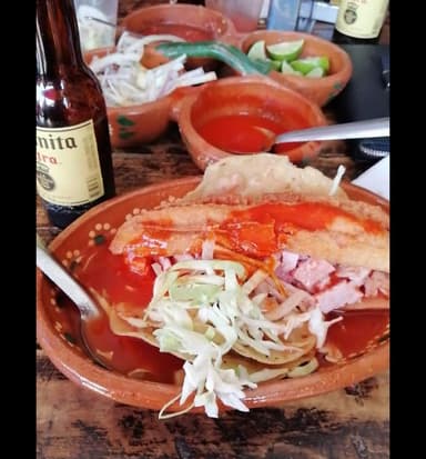 Taco dorado con carne