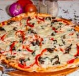 Pizza jamón, champiñones Y Queso 8 Porciones