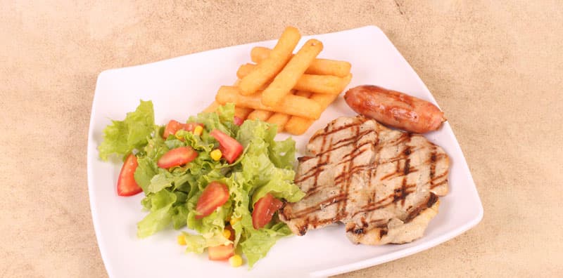 Combo Churrasco de Cerdo 150 grs + bebida