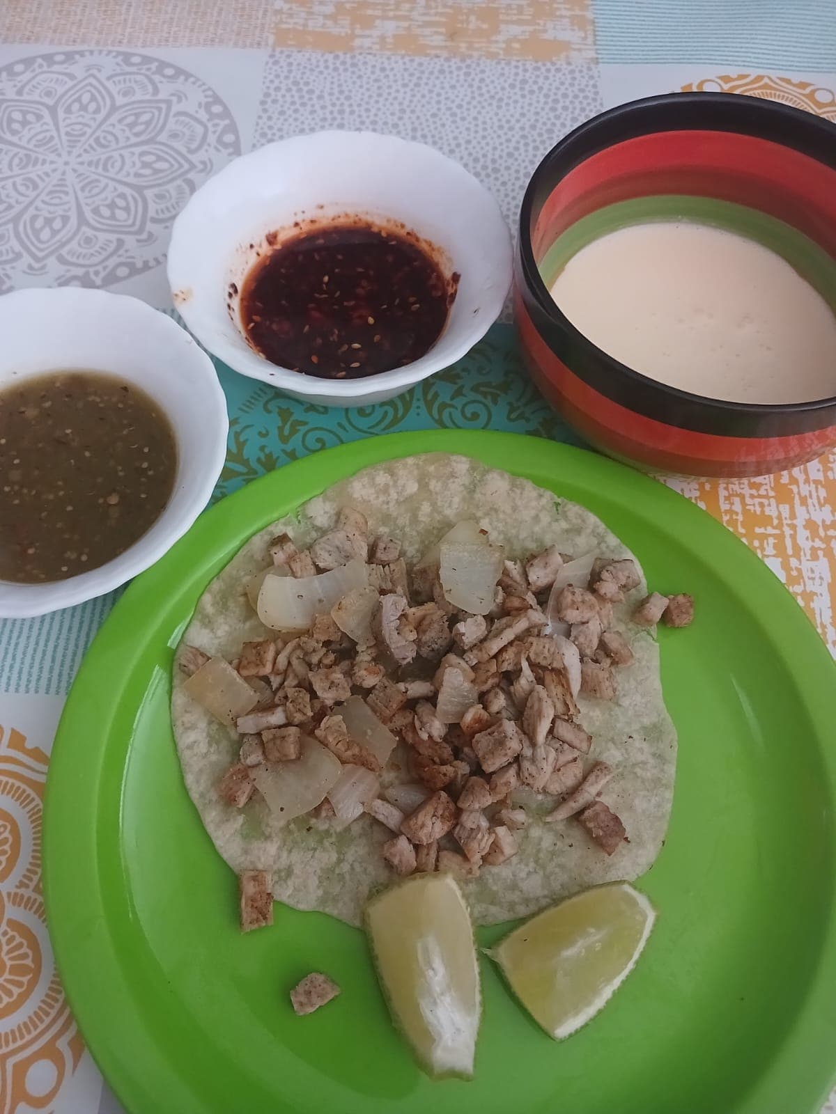 Taco de Harina Pollo