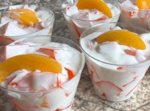 Duraznos con crema