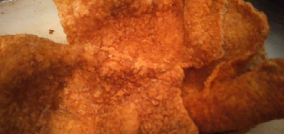 Taco de chicharrón cascarita