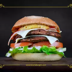 Hamburguesa Samoana Doble 1/2 LB