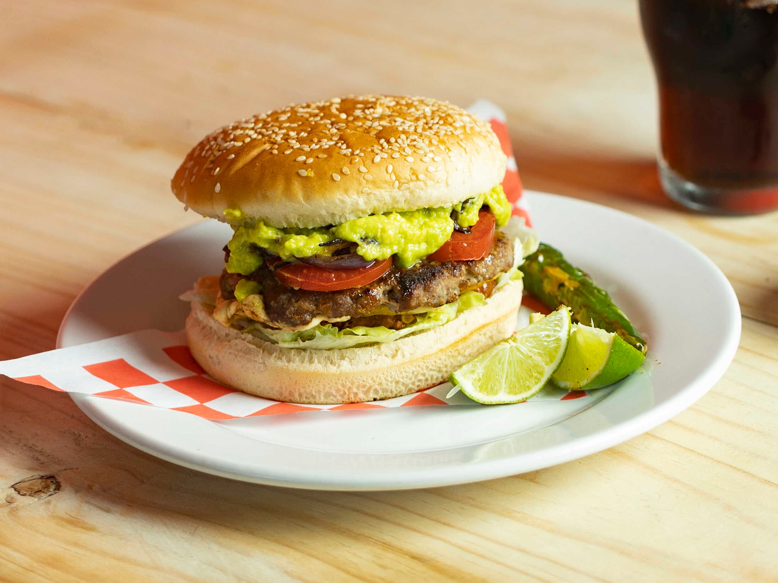 Hamburguesa con Arrachera