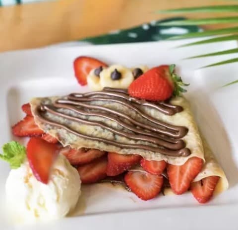 Crepa de Nutella, Fresas y Banano