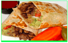 Burrito de Milanes Con queso