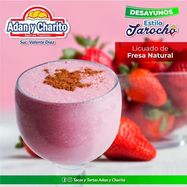 Licuado de Fresa (1 Litro)