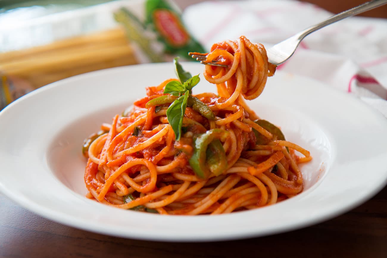 Pasta en Salsa de Tomate