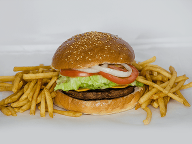 Hamburguesa Sencilla con Papas *