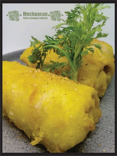 Rollos hindúes pollo con tocino
