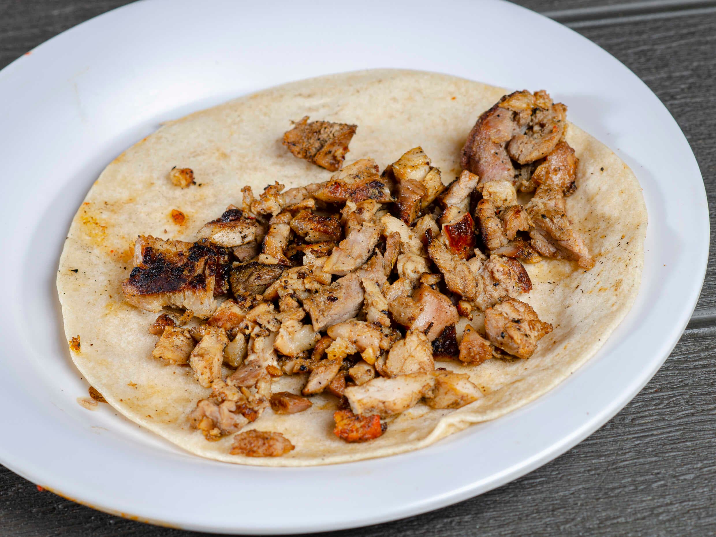Taco de Chuleta Harina