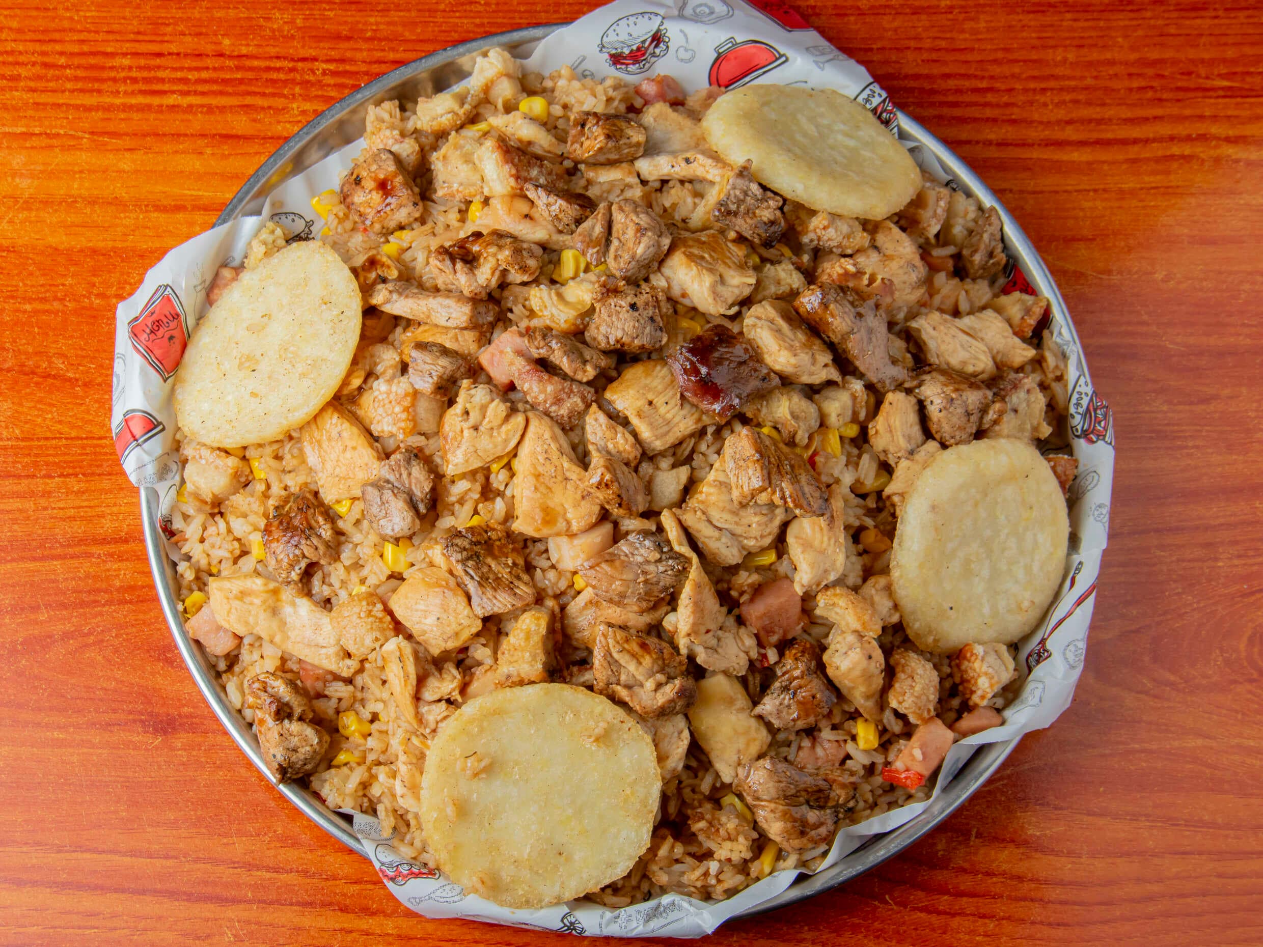 Arroz paisa mixto para 3