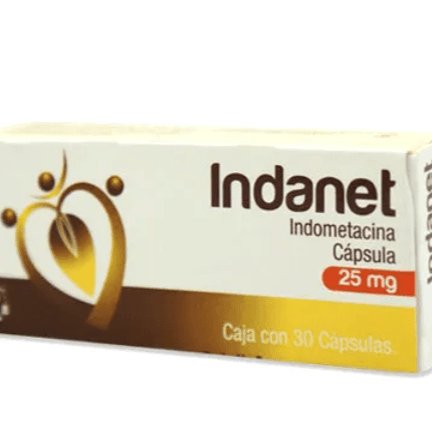 Gm Indometacina 25 mg 30 Cápsulas