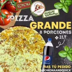 Pizza Grande Clasica + Gaseosa Postobon 1Lt