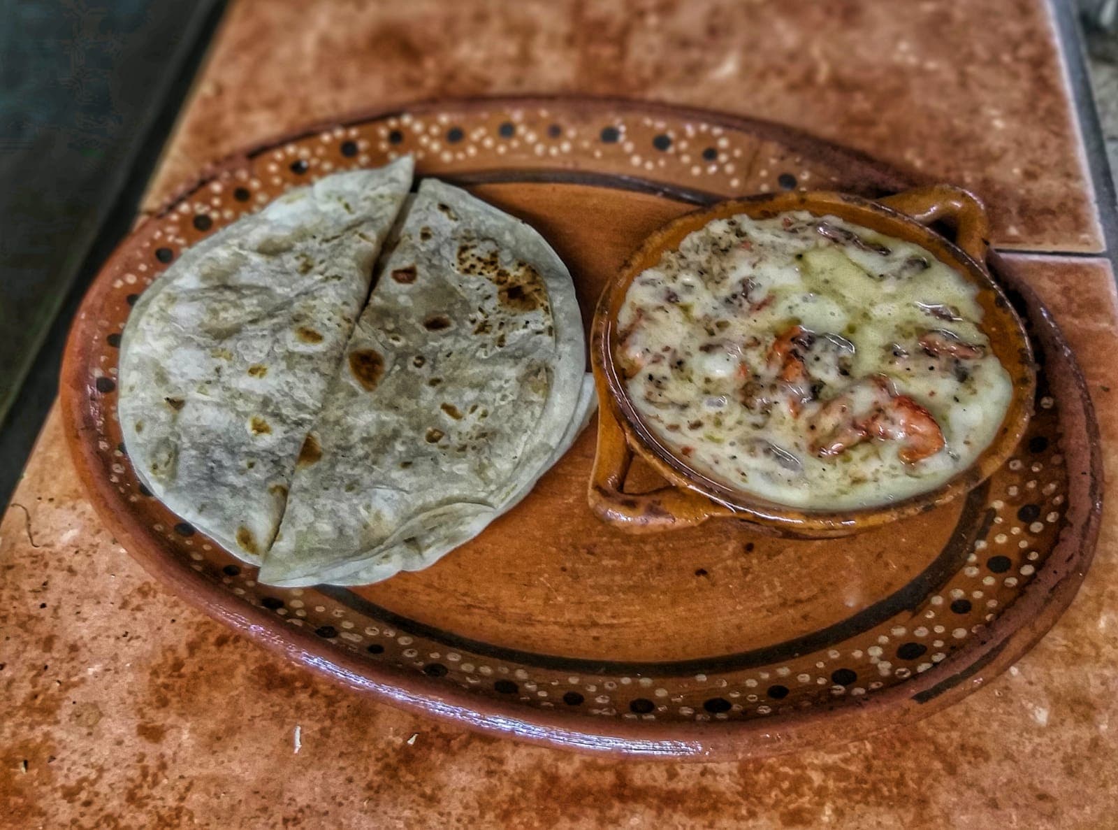 Taco de Pastor en Tortilla de Harina