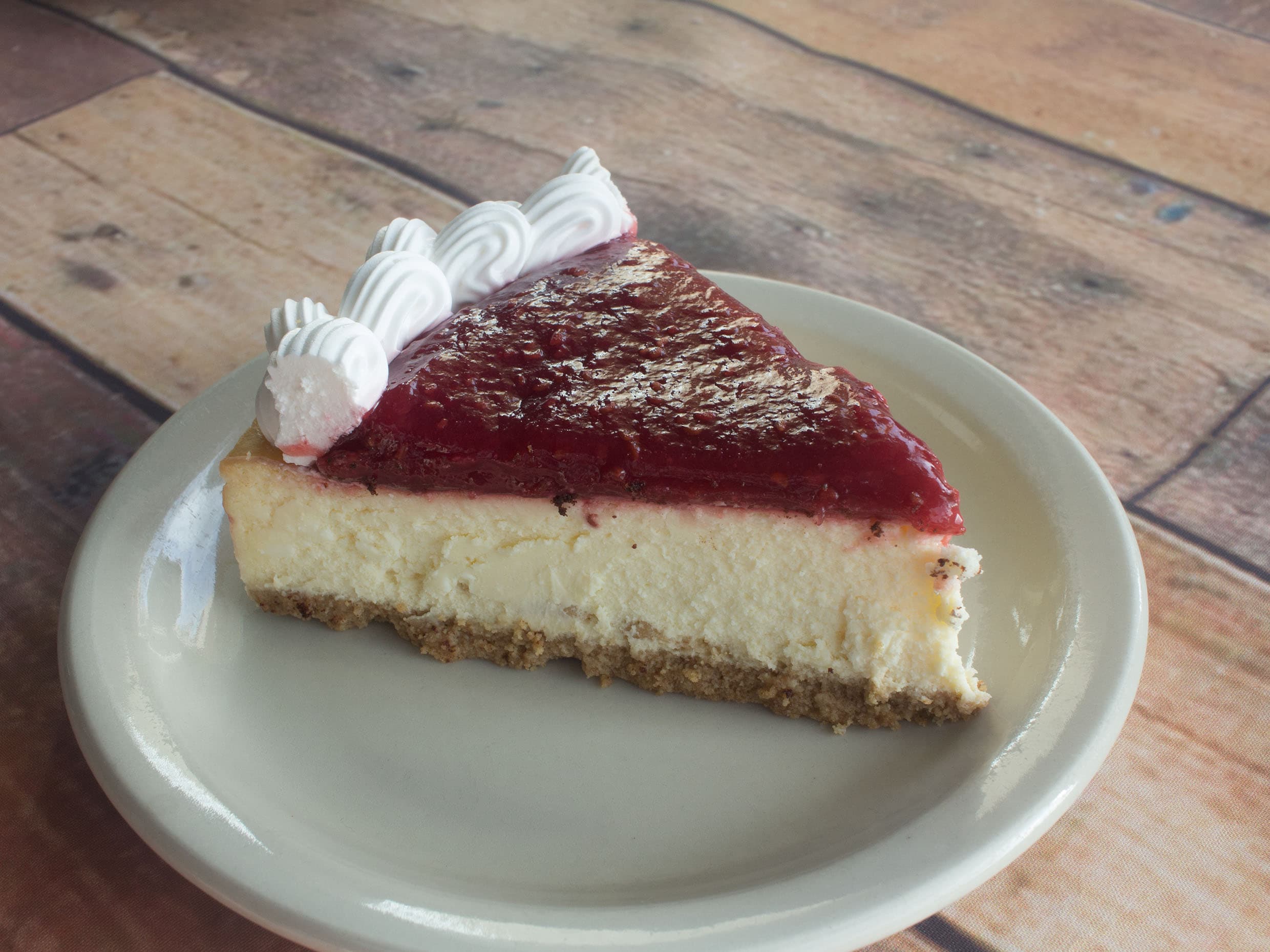 Pastel de Queso con Frambuesa