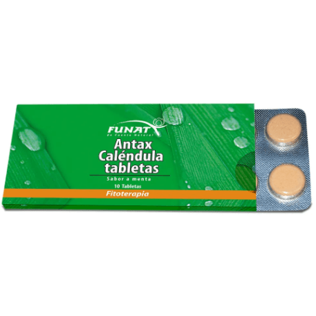 Antax Calendula Sabor Menta Tabletas Masticables 10 Unidades