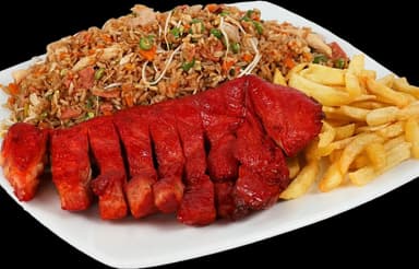 2 Cajas de Arroz Chino + Costilla + Gaseosa Mini
