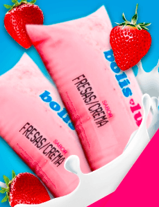 Boli de Fresa con Crema