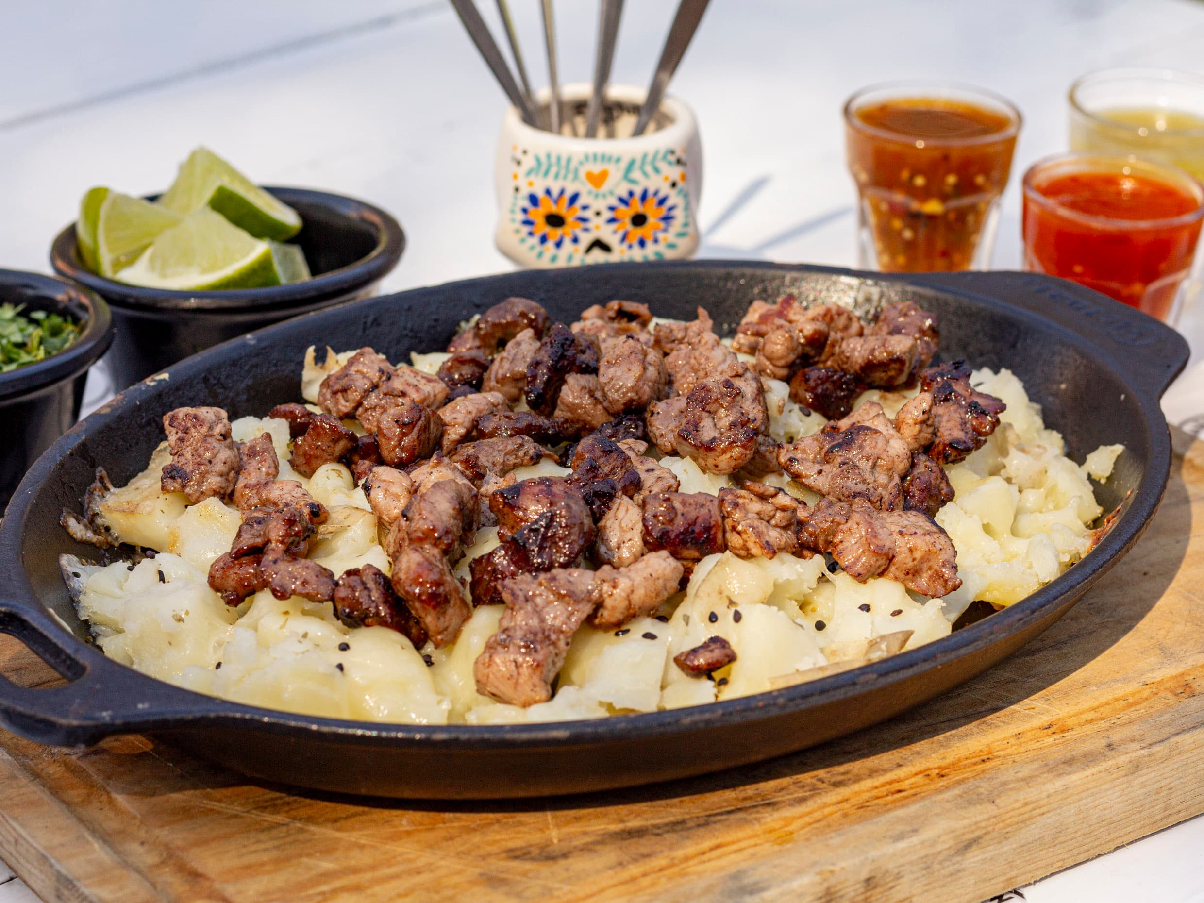 Papa horno con carne