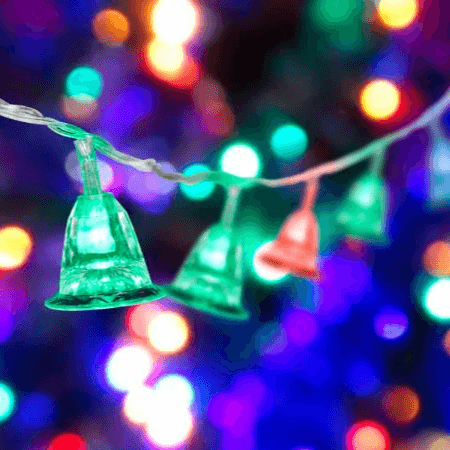 Serie de Luces en Forma de Campanas de Colores 3 m